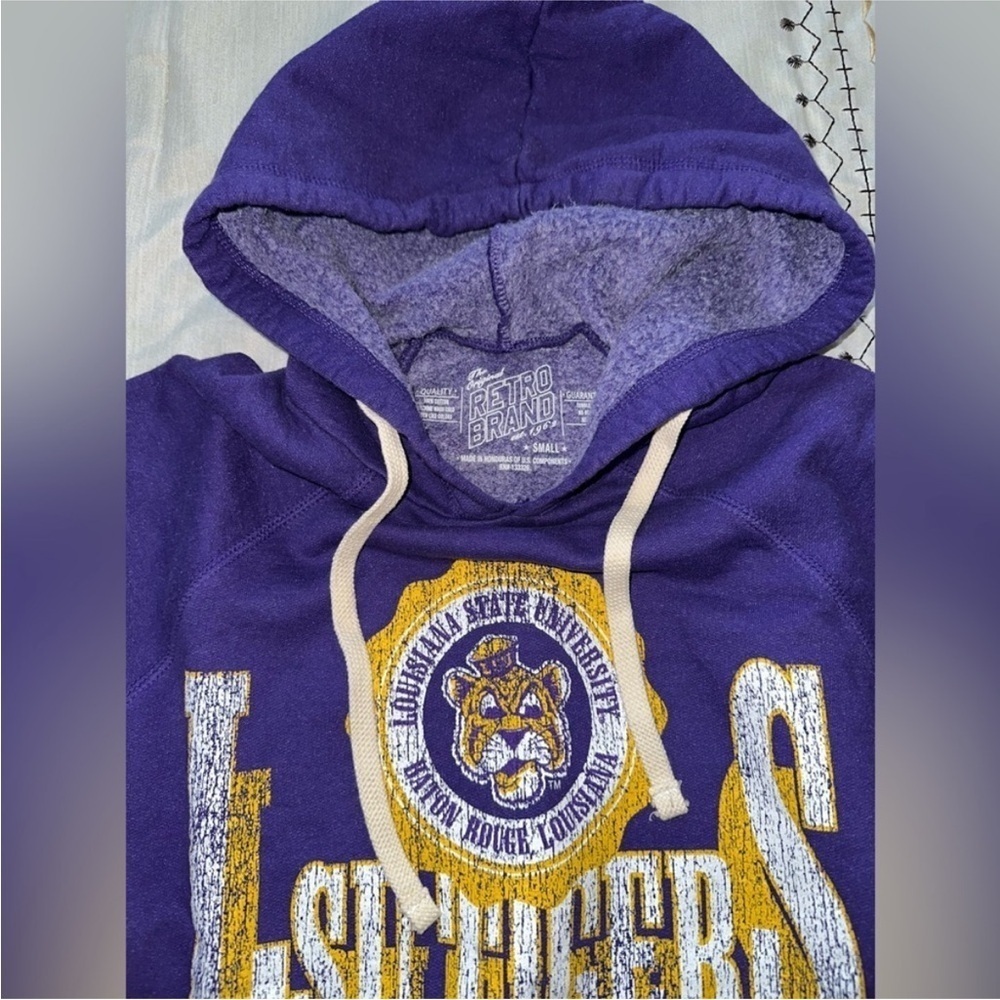 LSU Tigers Cropped Hoodie - Picture 3 of 4